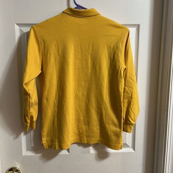 Lands End yellow boys size 10/12 long sleeved shirt. - Picture 3 of 3
